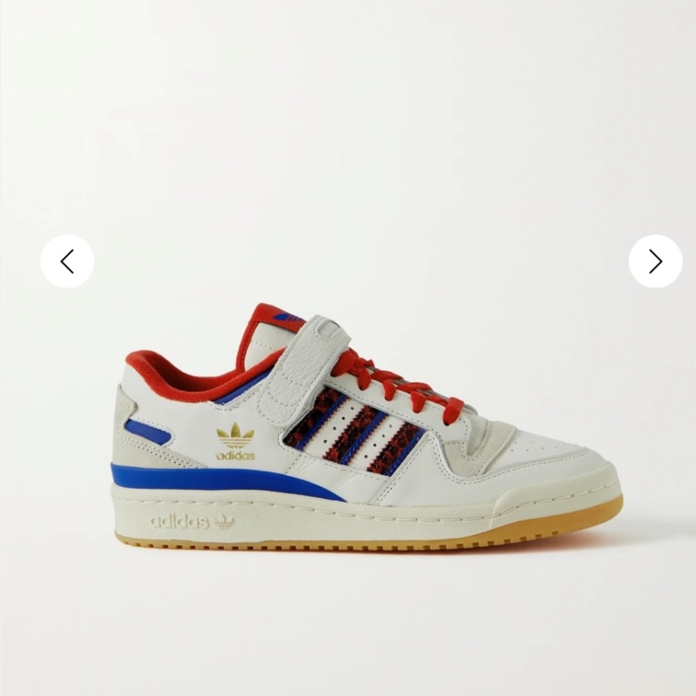Adidas Originals Forum 84 suede-trimmed leather sneaker